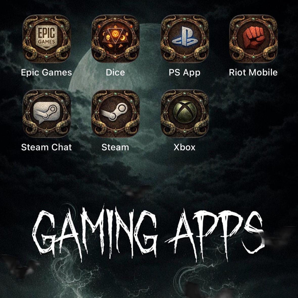 Eldritch Dark Fantasy iOS Icon Pack, Eldritch Tide Wallpaper Theme