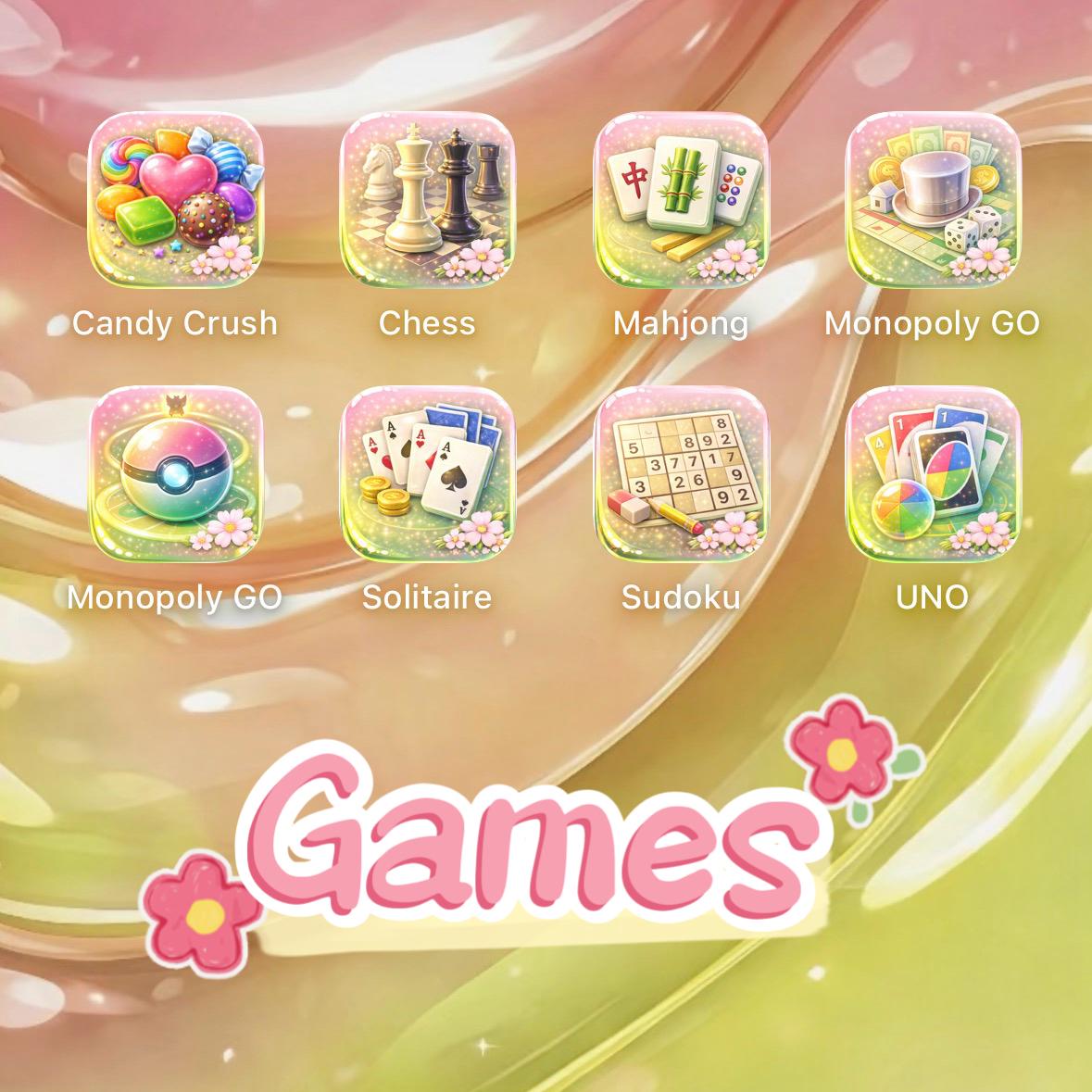 Sakura Matcha iOS Icon Pack, Jelly App Icons, Wallpaper (120+ Icons)